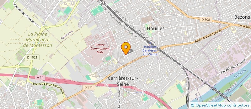 localisation de l'entreprise MADAME SONIA AFNAI  HOUILLES