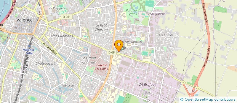 localisation de l'entreprise MADAME SONIA AISSANI  VALENCE