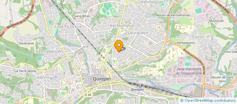 localisation de l'entreprise MADAME SONIA AISSAOOI à QUIMPER