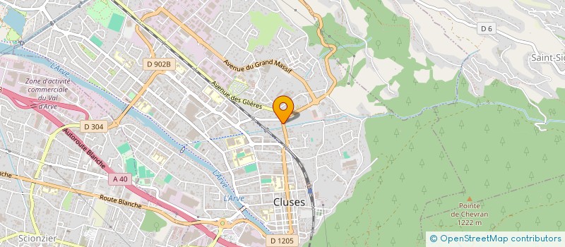 localisation de l'entreprise MADAME SONIA ANTERO  CLUSES