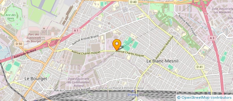 localisation de l'entreprise MADAME SONIA AOUADI  LE BLANC-MESNIL