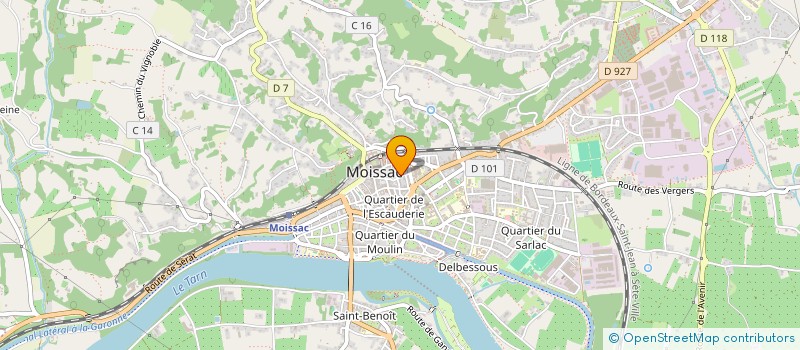 localisation de l'entreprise MADAME SONIA ASSEKO MBELE  MOISSAC