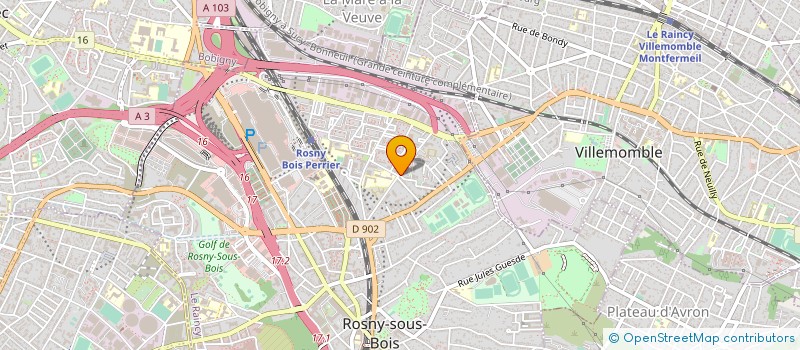 localisation de l'entreprise MADAME SONIA ASSYA BOUCHAMA à ROSNY-SOUS-BOIS