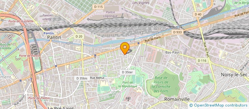 localisation de l'entreprise MADAME SONIA ATHERTON  PANTIN