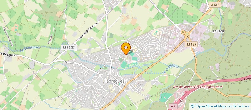 localisation de l'entreprise MADAME SONIA AUJOULAT à FABREGUES