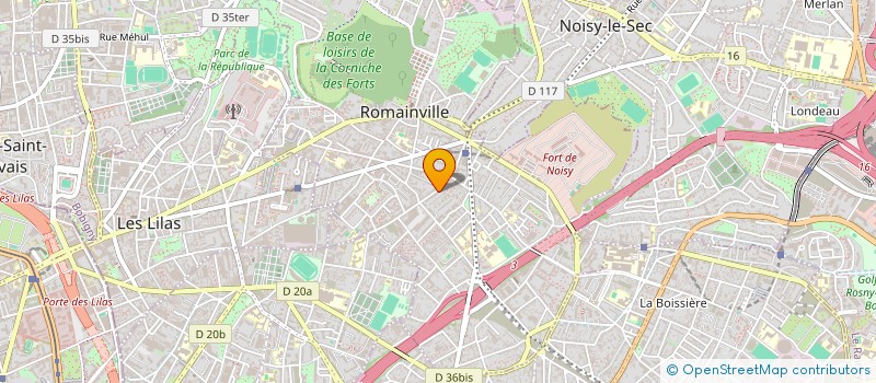 localisation de l'entreprise MADAME SONIA BAHA à ROMAINVILLE