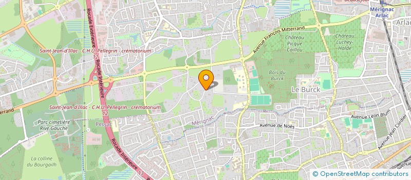 localisation de l'entreprise MADAME SONIA BAUER  MERIGNAC