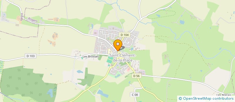 localisation de l'entreprise MADAME SONIA BEAUMON  SAINT-CLEMENT-DE-LA-PLACE