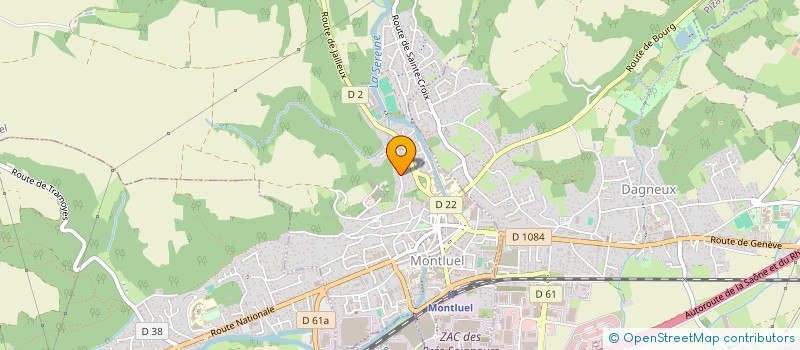 localisation de l'entreprise MADAME SONIA BEDIAF  MONTLUEL