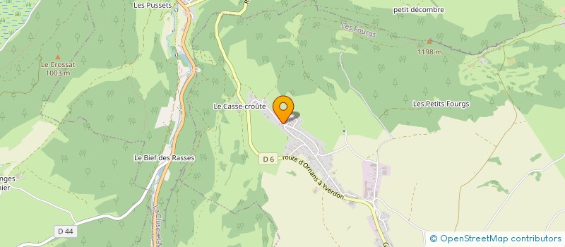 localisation de l'entreprise MADAME SONIA BEDOURET  LES FOURGS