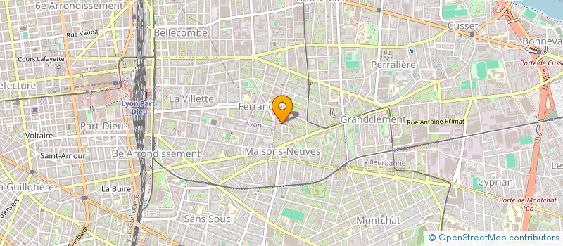 localisation de l'entreprise MADAME SONIA BEKIRI  VILLEURBANNE