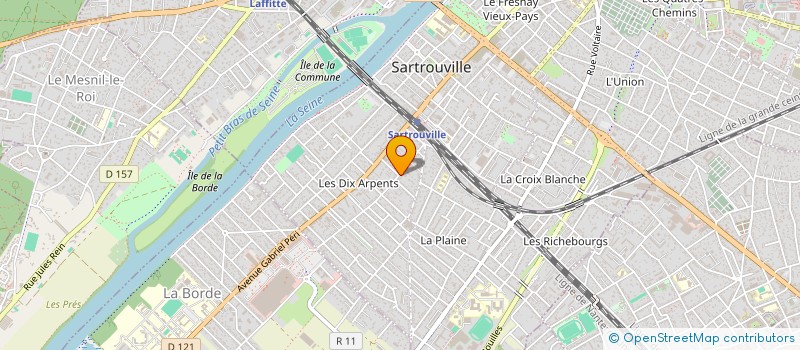 localisation de l'entreprise MADAME SONIA BELLOUTI  SARTROUVILLE