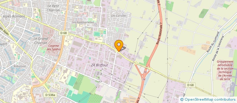 localisation de l'entreprise MADAME SONIA BEN AMMAR  VALENCE