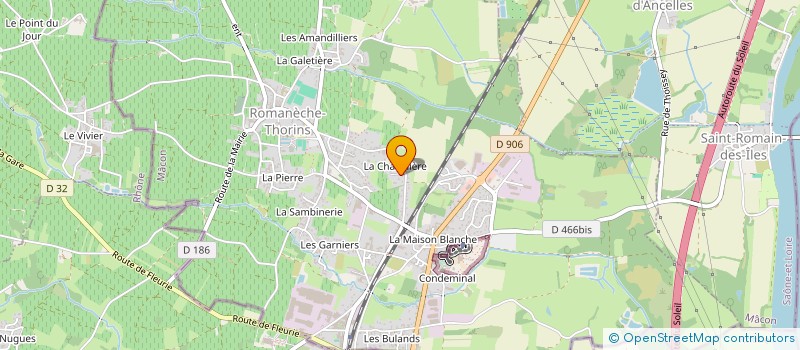 localisation de l'entreprise MADAME SONIA BENAMEY  ROMANECHE-THORINS