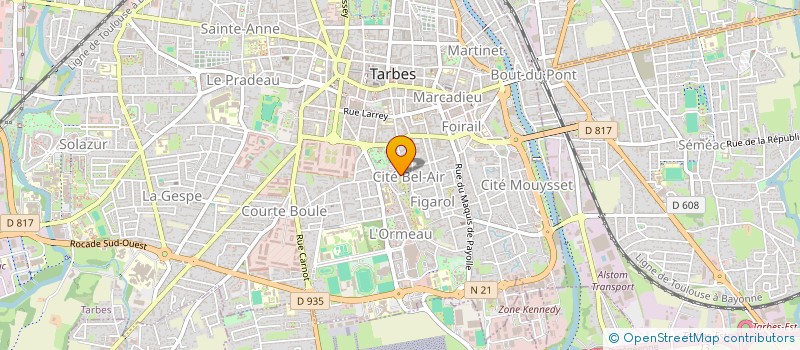 localisation de l'entreprise MADAME SONIA BERGOT à TARBES