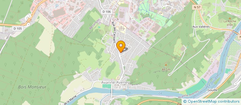 localisation de l'entreprise MADAME SONIA BERTO  AVANNE-AVENEY