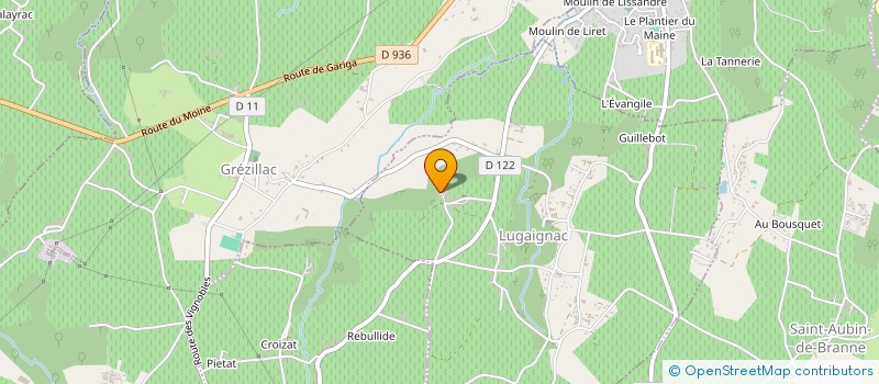 localisation de l'entreprise MADAME SONIA BESNARD  LUGAIGNAC