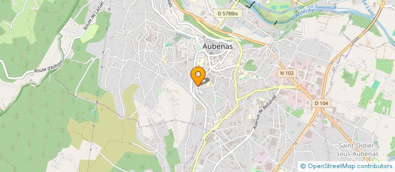 localisation de l'entreprise MADAME SONIA BISTOLFO  AUBENAS