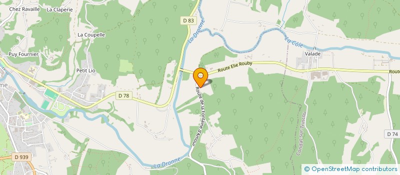 localisation de l'entreprise MADAME SONIA BLANCHETON  BRANTOME EN PERIGORD