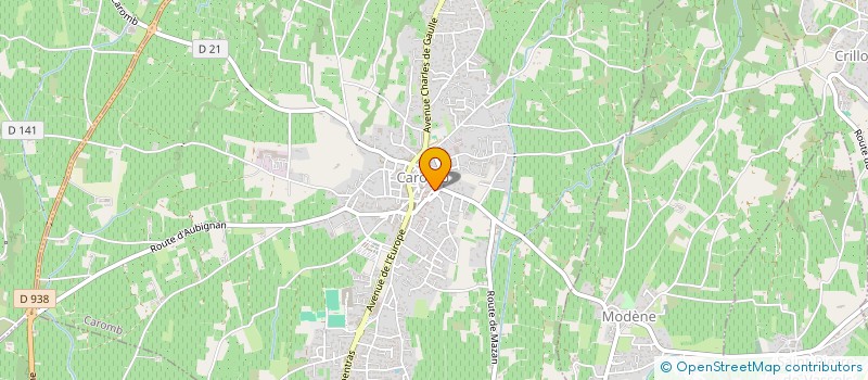 localisation de l'entreprise MADAME SONIA BOUHASSOUNE à CAROMB