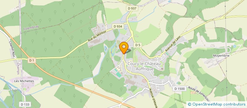 localisation de l'entreprise MADAME SONIA BOULANGER  COUCY-LE-CHATEAU-AUFFRIQUE