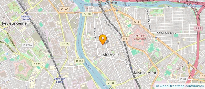 localisation de l'entreprise MADAME SONIA BOURABA à ALFORTVILLE