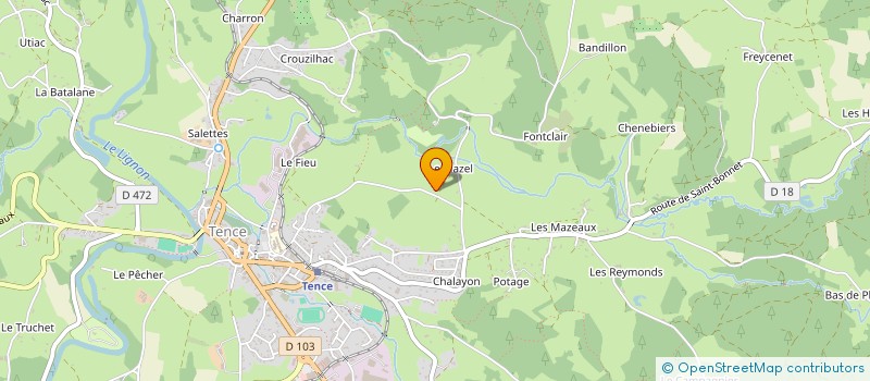 localisation de l'entreprise MADAME SONIA BOUTEILLER  TENCE