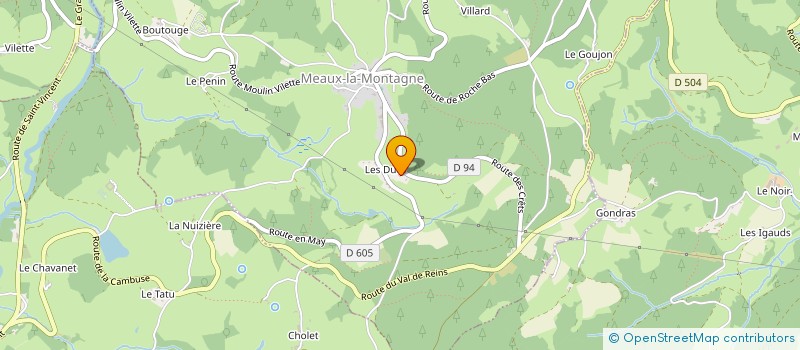 localisation de l'entreprise MADAME SONIA BOUVERET  MEAUX-LA-MONTAGNE