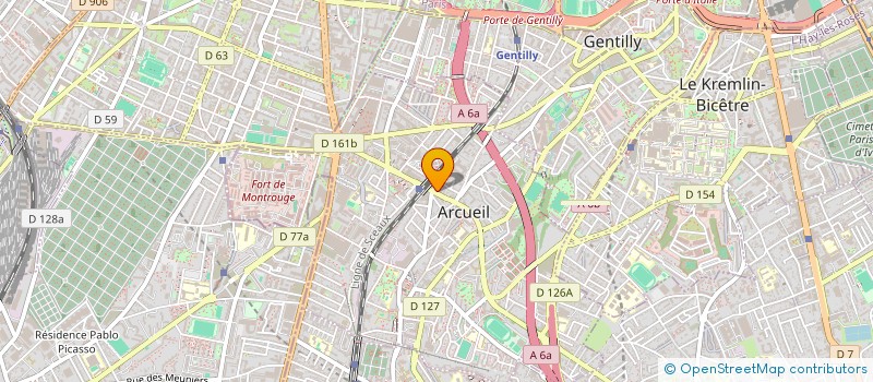 localisation de l'entreprise MADAME SONIA BOUZIDI  ARCUEIL