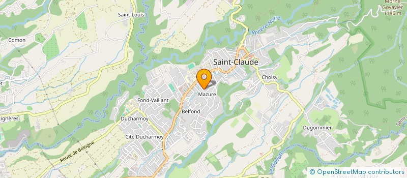 localisation de l'entreprise MADAME SONIA BOYEAU à SAINT-CLAUDE