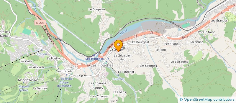 localisation de l'entreprise MADAME SONIA BOZON  LES HOUCHES