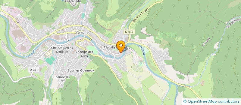 localisation de l'entreprise MADAME SONIA BRAS FERNANDES à ORNANS