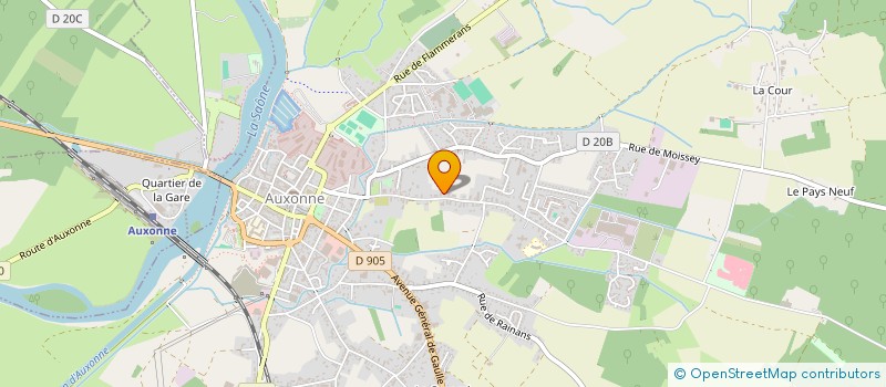 localisation de l'entreprise MADAME SONIA BRIAND  AUXONNE