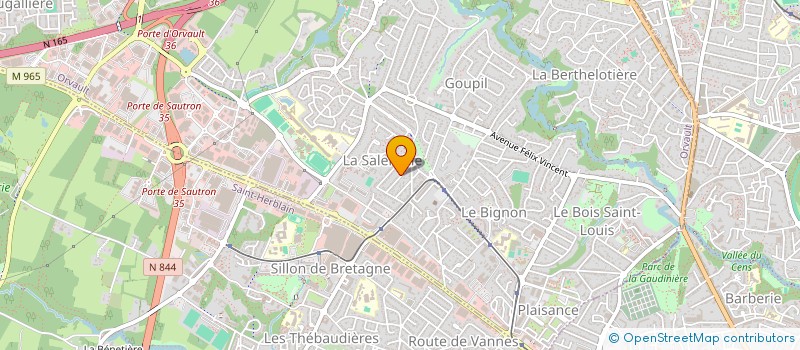 localisation de l'entreprise MADAME SONIA BRUNEAU à ORVAULT