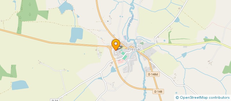 localisation de l'entreprise MADAME SONIA BUGEAUD  PRESSAC