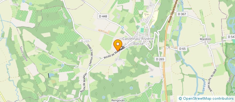 localisation de l'entreprise MADAME SONIA CADINOT  CASTELNAU-RIVIERE-BASSE