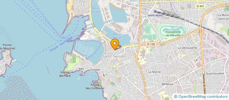 localisation de l'entreprise MADAME SONIA CALVEZ  SAINT-MALO
