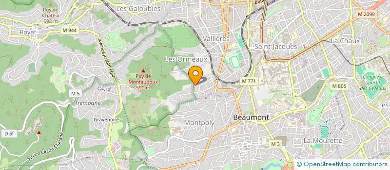 localisation de l'entreprise MADAME SONIA CAMPARIO  CLERMONT-FERRAND