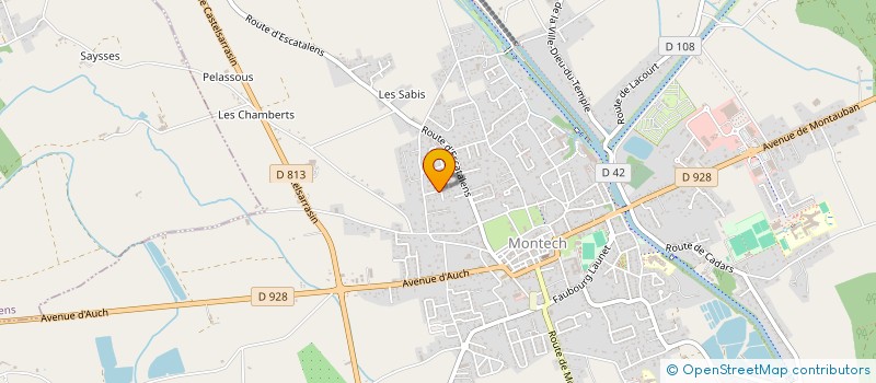 localisation de l'entreprise MADAME SONIA CAROLE  MONTECH