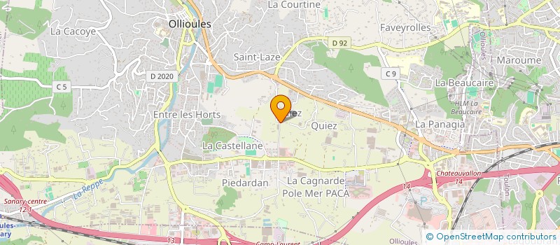 localisation de l'entreprise MADAME SONIA CASASOPRANO à OLLIOULES