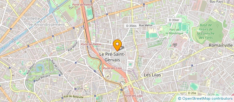 localisation de l'entreprise MADAME SONIA CHALAL à LE PRE-SAINT-GERVAIS