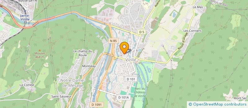localisation de l'entreprise MADAME SONIA CHAMAN à VIZILLE