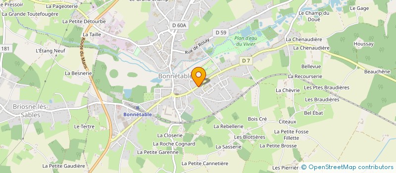 localisation de l'entreprise MADAME SONIA CHAMPION  BONNETABLE