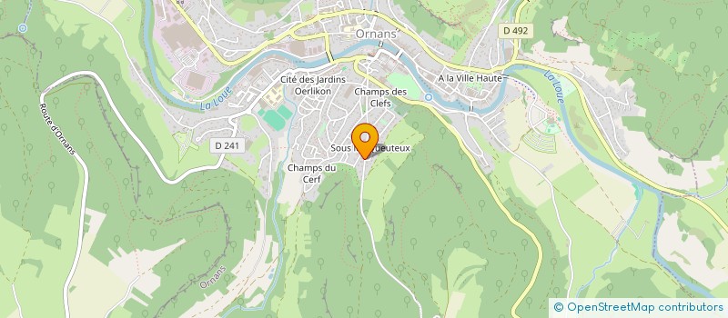 localisation de l'entreprise MADAME SONIA CHAYS à ORNANS