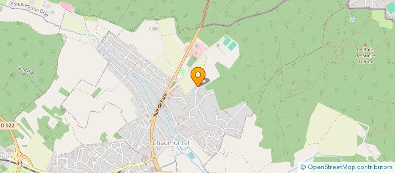 localisation de l'entreprise MADAME SONIA CHERIF MESSAOUDI  CHAUMONTEL