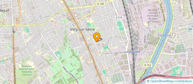 localisation de l'entreprise MADAME SONIA CHETTABI à VITRY-SUR-SEINE
