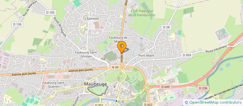 localisation de l'entreprise MADAME SONIA CHRISTELLE DUPALE à MAUBEUGE