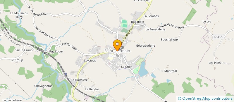 localisation de l'entreprise MADAME SONIA CLAMONS  SAINT-GERMAIN-LES-BELLES