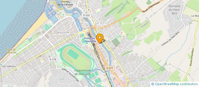localisation de l'entreprise MADAME SONIA COUTURE  DEAUVILLE