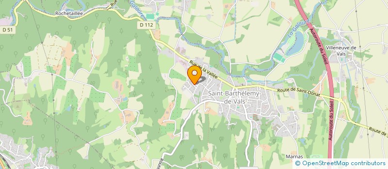 localisation de l'entreprise MADAME SONIA CRETIN  SAINT-BARTHELEMY-DE-VALS